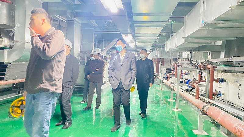 达泽环保领导陪同客户参观栖霞妇幼 达泽环保领导陪同客户参观栖霞妇幼