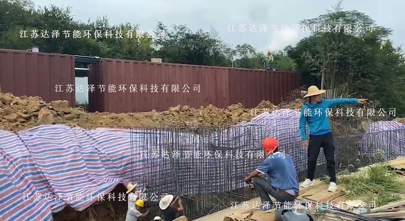 达泽环保工作人员带徐州客户参观考察苏家生活污水站点 达泽环保工作人员带徐州客户参观考察苏家生活污水站点